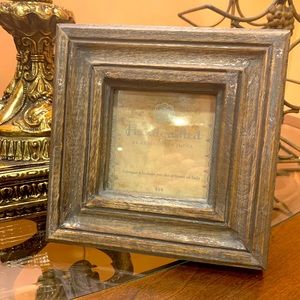 Handcrafted India artisan 4x4 picture frame NEW